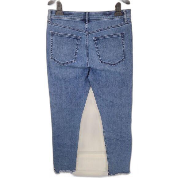 Loft High Waisted Medium Wash Skinny Jeans - Picture 2 of 4